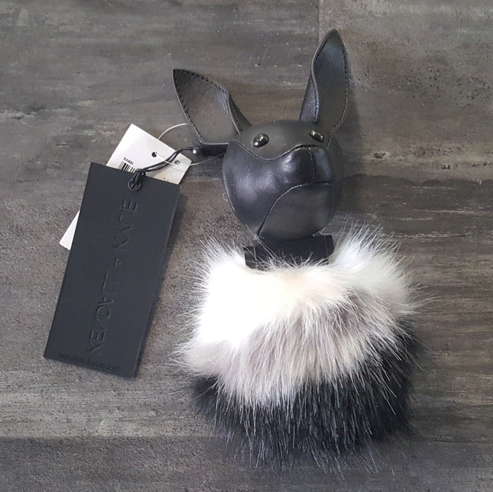 Black White Fur Detailed K&K Dog Charm
